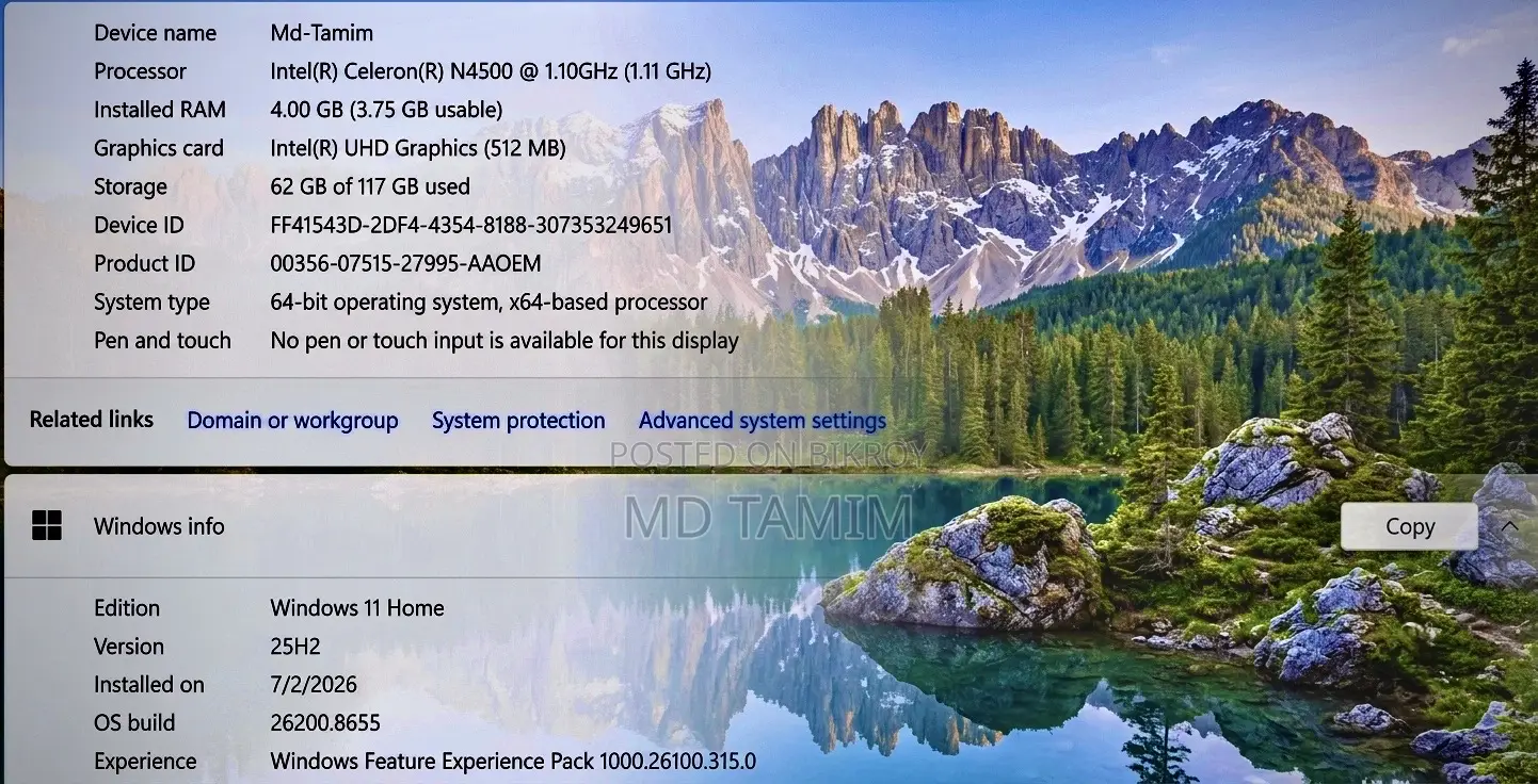 Laptop Asus E502S 4GB Intel Celeron SSHD+SSD 128GB