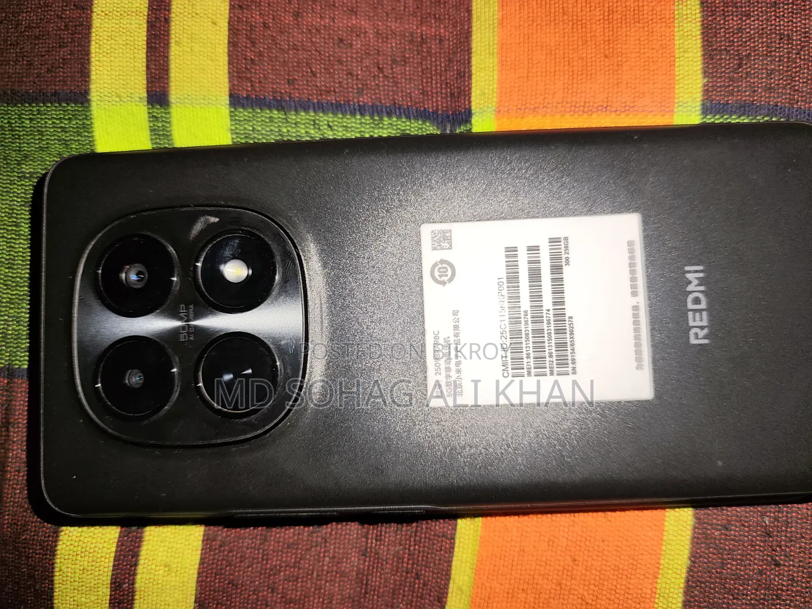 New Xiaomi Redmi Note 15 256 GB Black