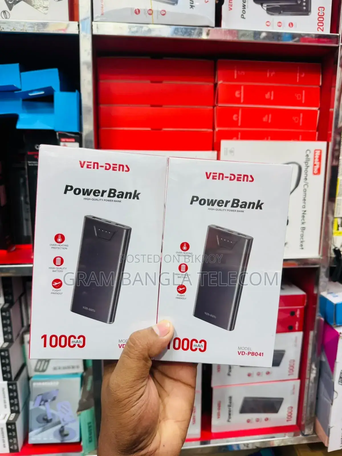 Ven-Dens 10000mah Power Bank (Model: Vd-Pb041)