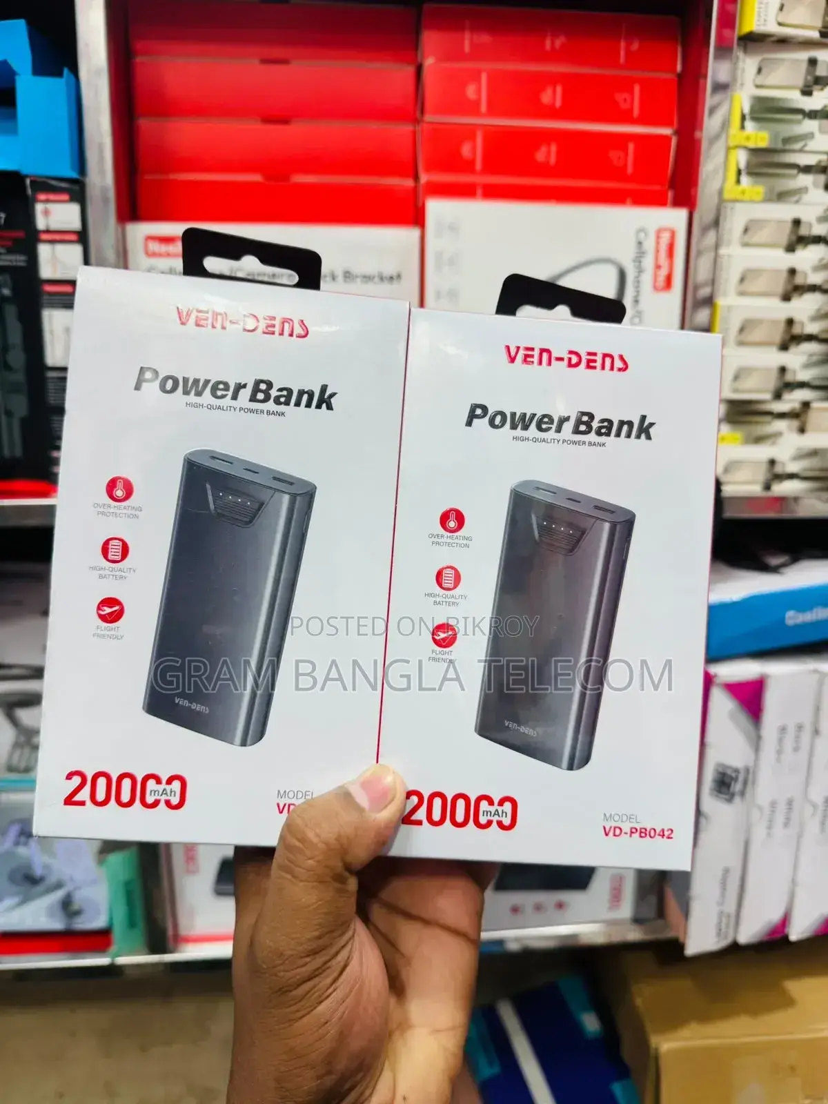 Ven-Dens 10000mah Power Bank (Model: Vd-Pb041)