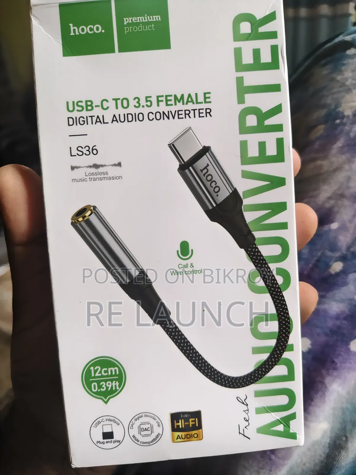 Dongle (Hoco) 3.5mm Type-C