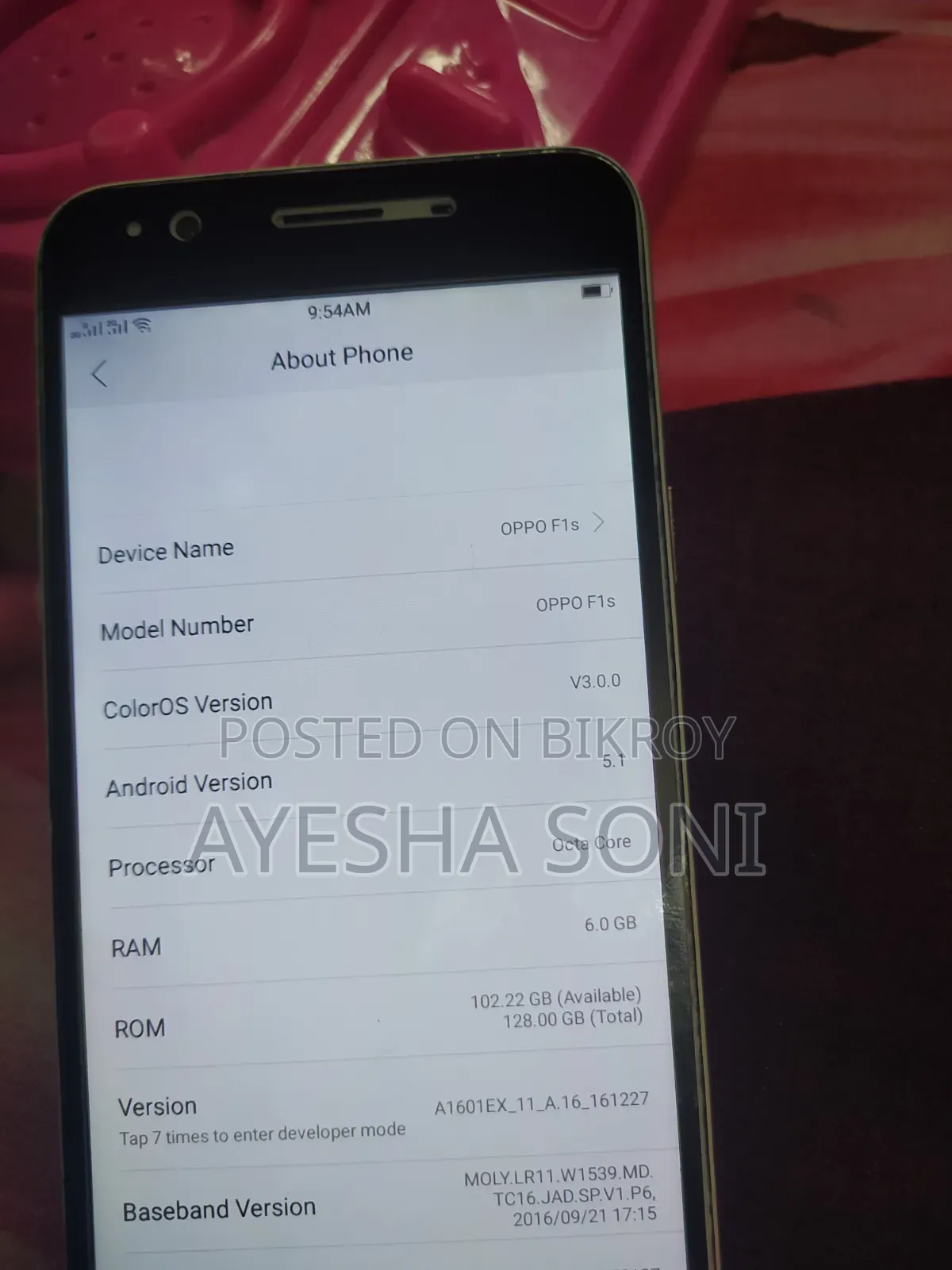 Oppo F1s 128 GB Gold