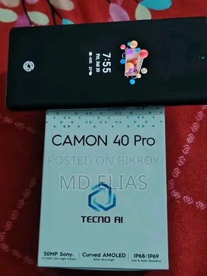 New Tecno Camon 40 Pro 4G 256 GB Black
