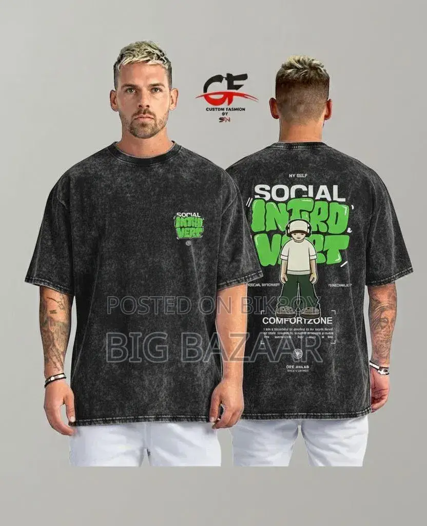 Premium Acid Wash Drop Shoulder T-shirt