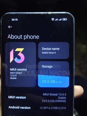 Xiaomi Redmi Note 9 64 GB Blue
