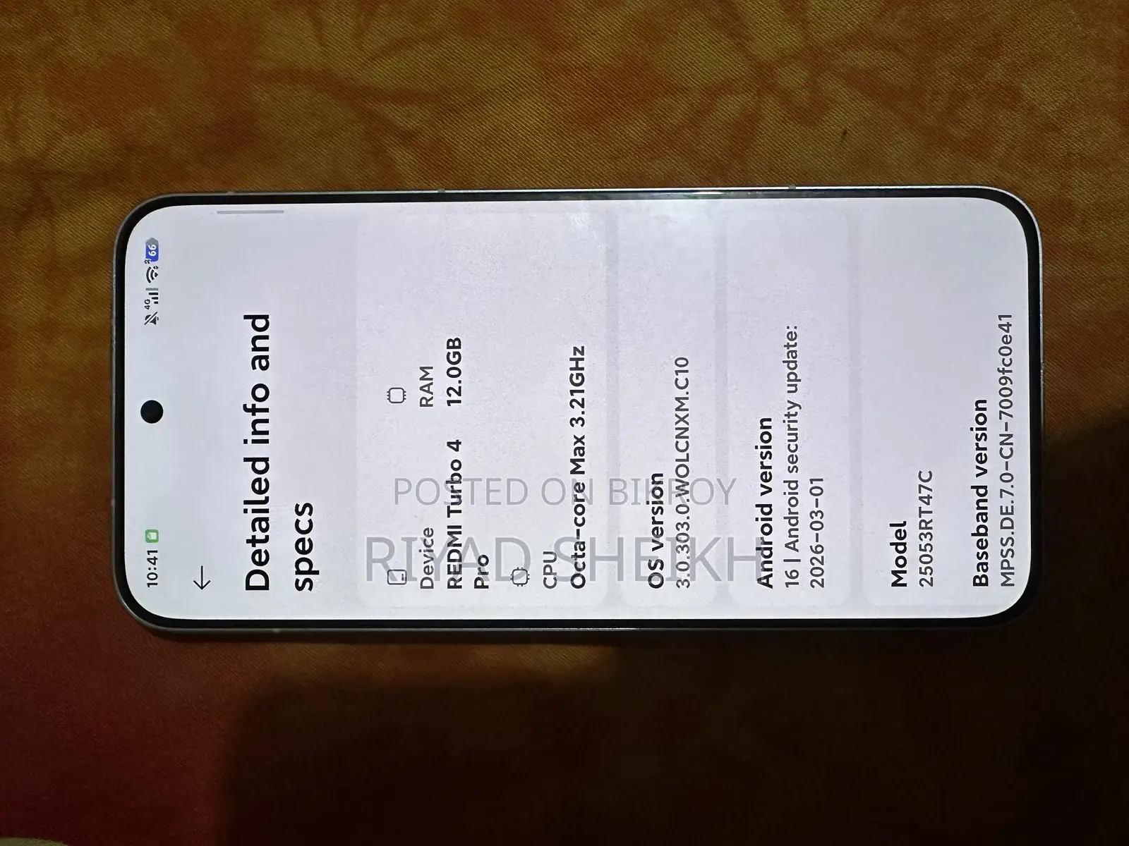 Xiaomi Redmi Turbo 4 Pro 256 GB White