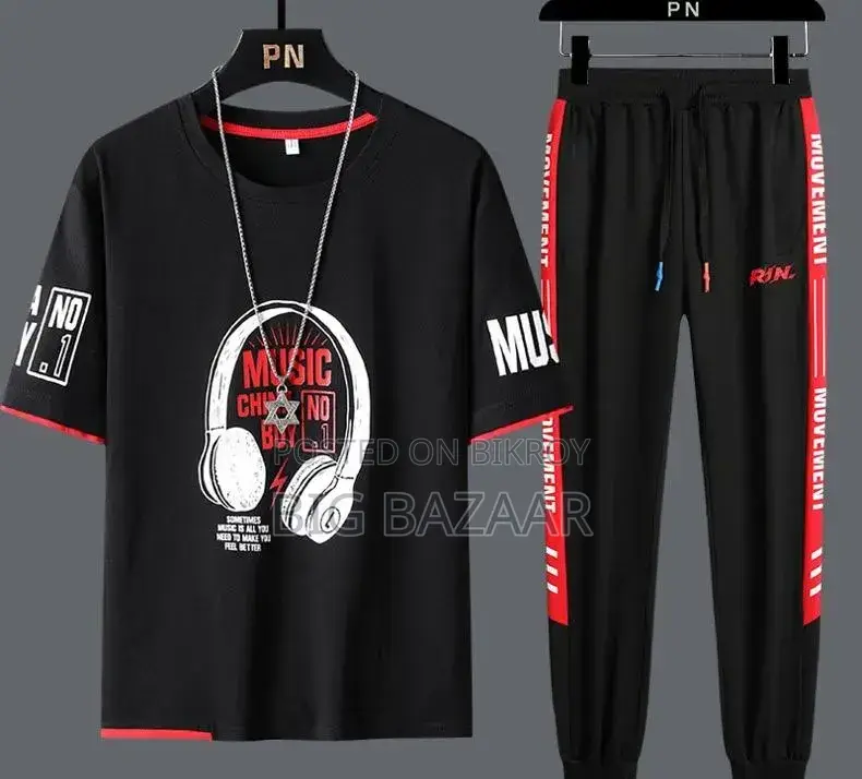 Mesh T-Shirt Full Pant Set