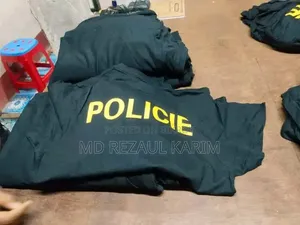 Policie প্রিন্টেড কালো ফুল স্লিভ টি-শার্ট – মাত্র ১৫০ টাকা