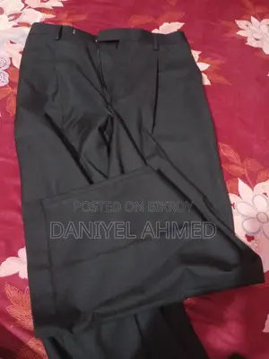 রেগুলার ফিট কালো ফরমাল প্যান্ট