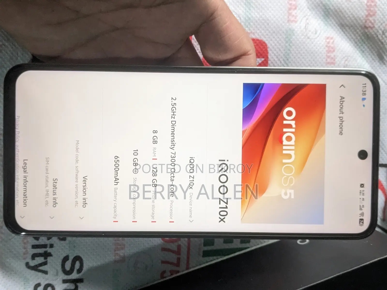 iQOO Z10x 128 GB Silver
