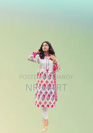 Ivory Top Embroidery Three-Piece