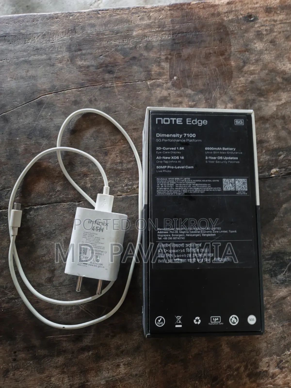Infinix Note Edge 128 GB Blue
