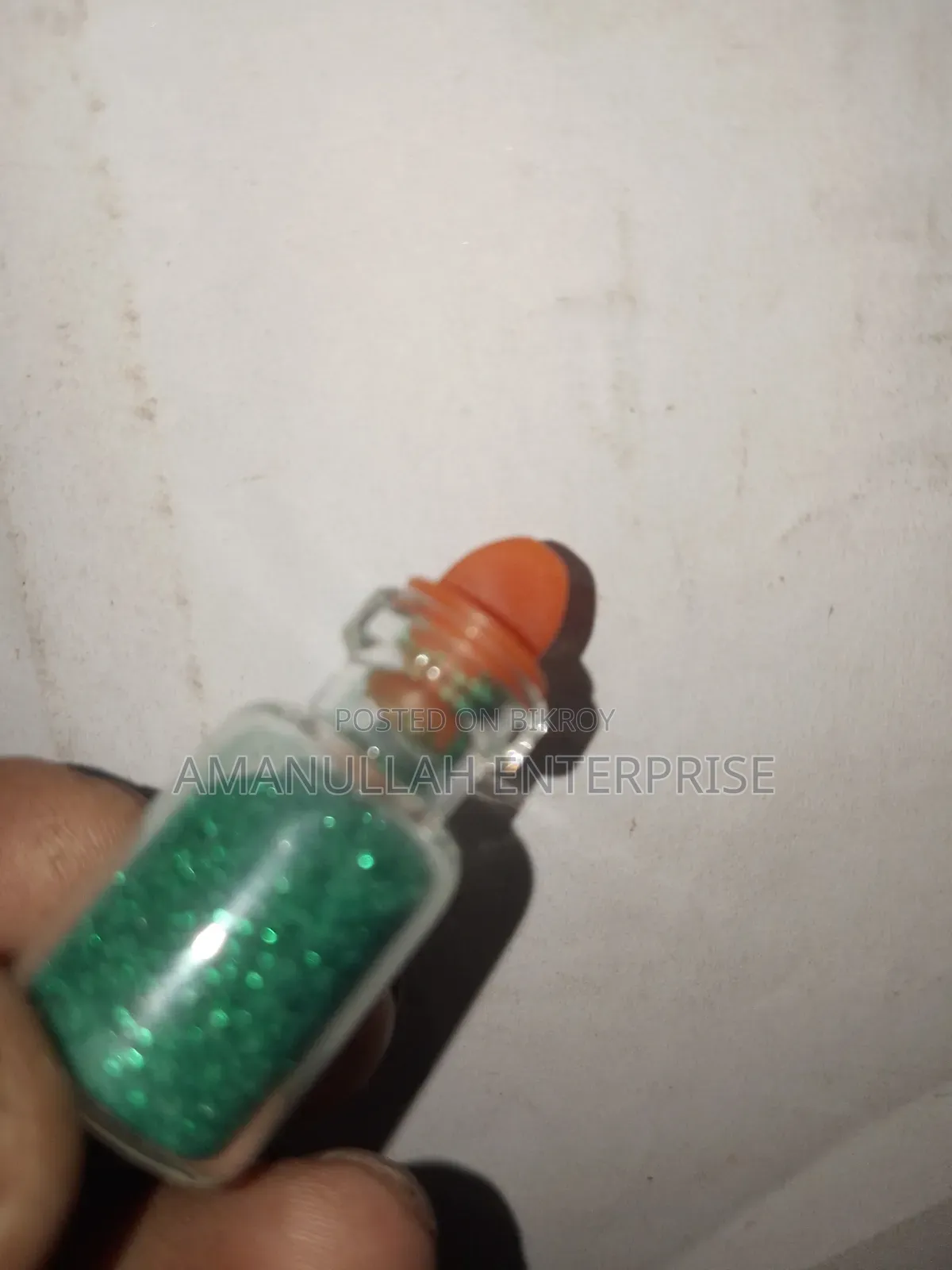 Small Bottles Filled With Colored Powders Used For Crafts (12 Pcs)