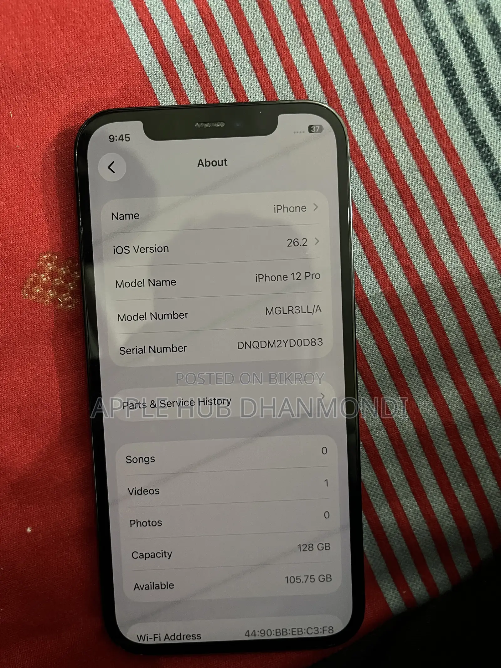 অ্যাপল আইফোন ১২ প্রো ১২৮ জিবি ব্লু