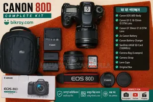 Canon Eos 80d + 18-55mm Is STM + 50mm F/1.8 STM | Complete Ready Setup