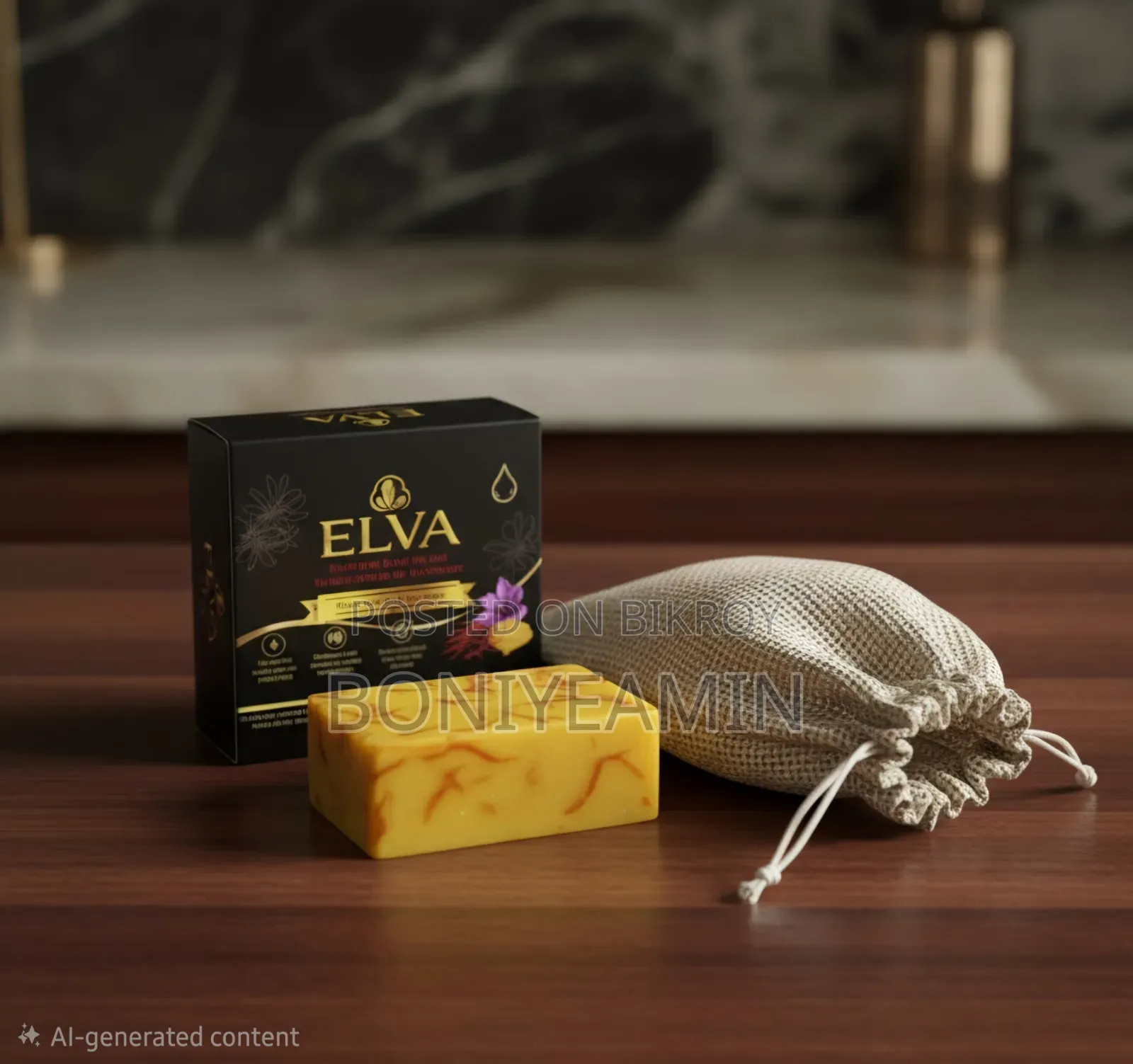 Elva Natural Saffron Soap With Brightening Formula [4 Weeks Challenge]