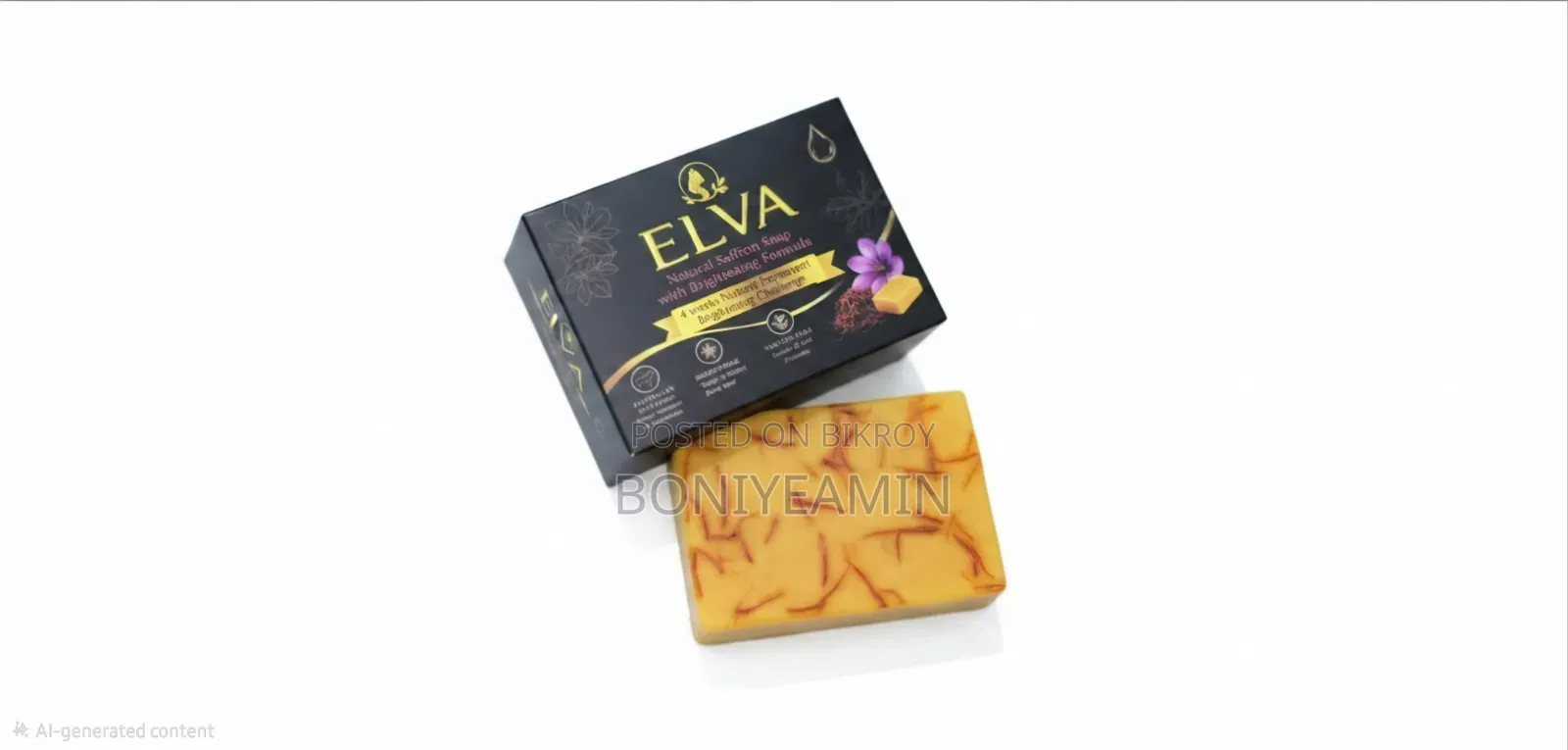 Elva Natural Saffron Soap With Brightening Formula [4 Weeks Challenge]