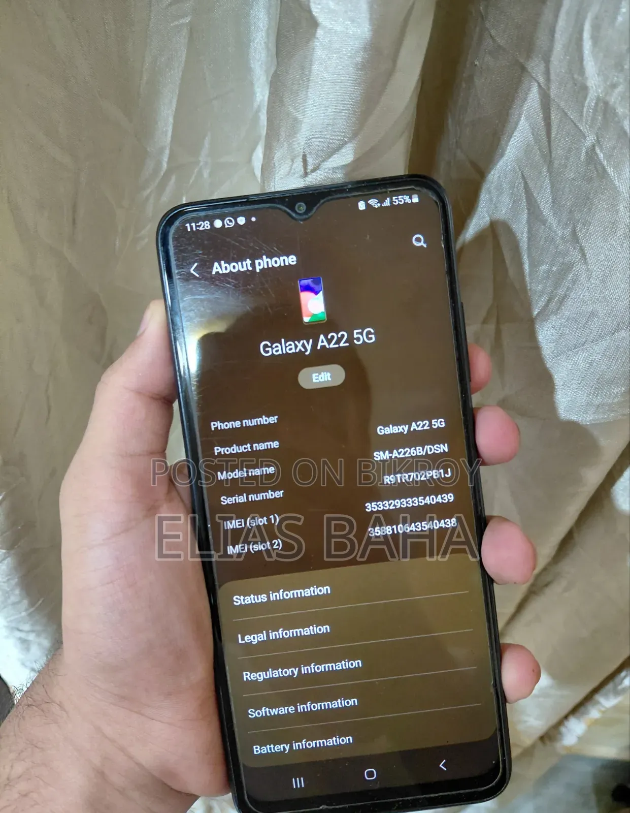 Samsung Galaxy A22 5G 128 GB Black