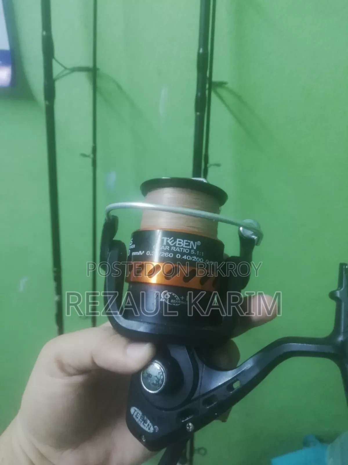 Fishing rod and fishing machine