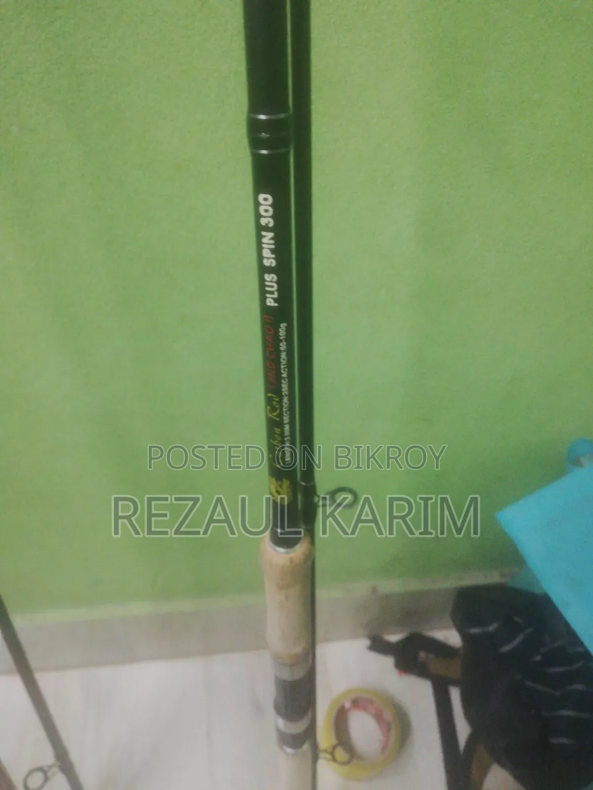 Fishing rod and fishing machine
