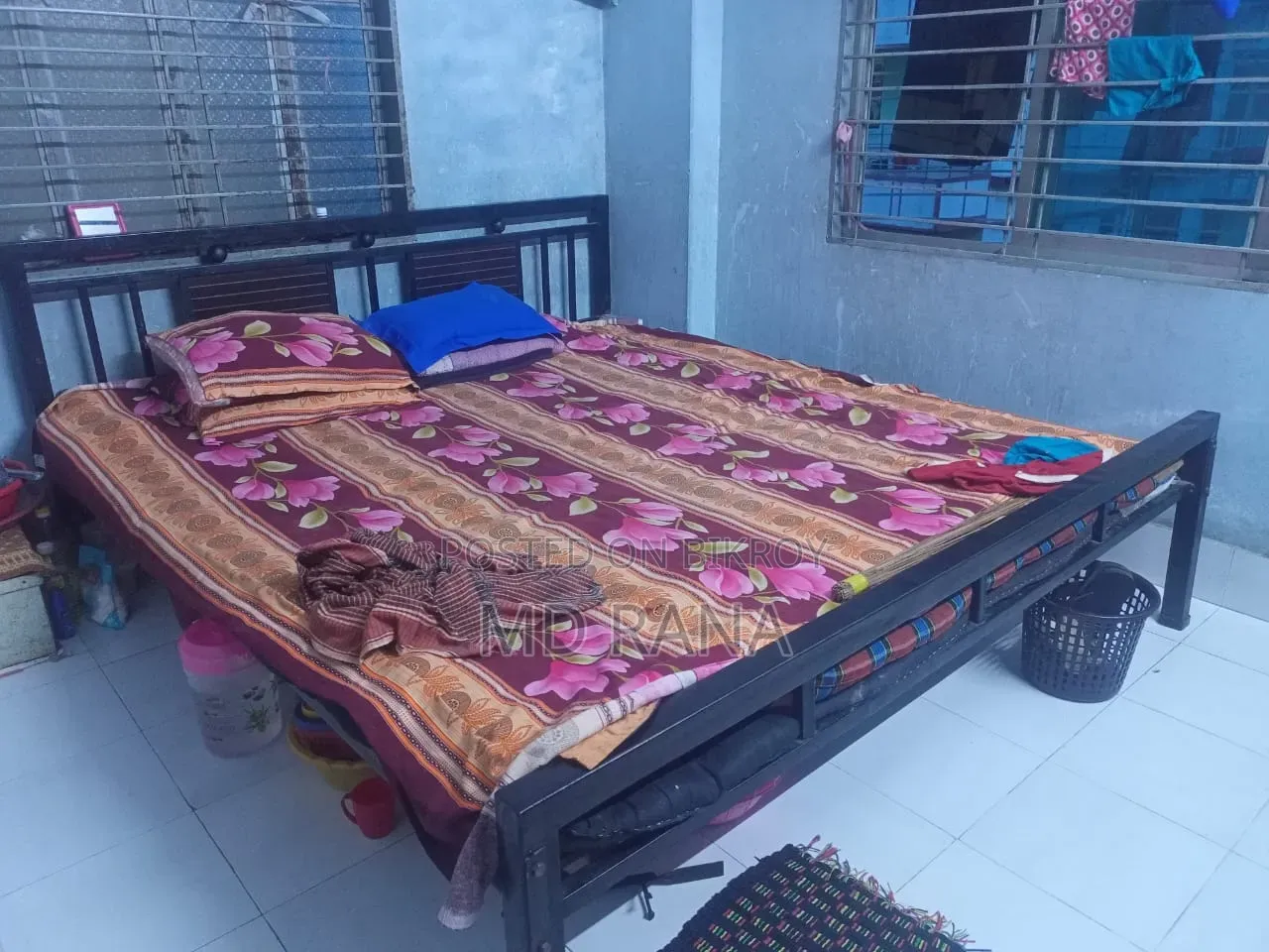 Steel Double Bed/Cot