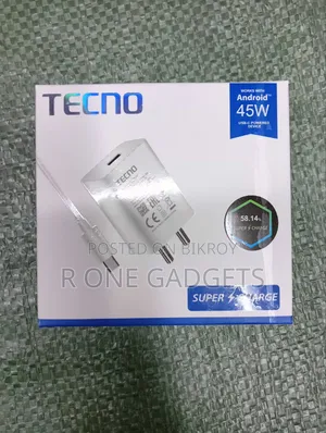 Tecno 45 Watt Original Charger