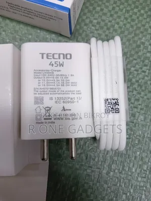 Tecno 45 Watt Original Charger