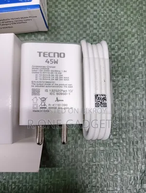 Tecno 45 Watt Original Charger
