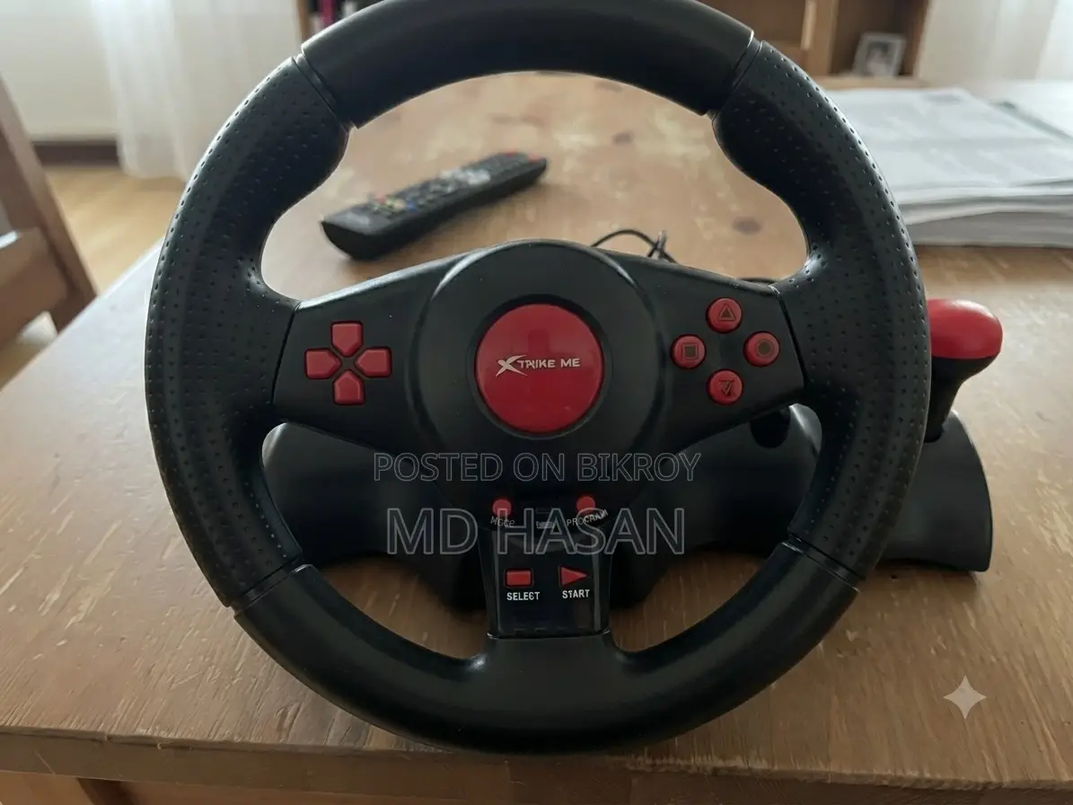 Xtrike Me Gaming Steering Wheel & Pedals (Gp-903) – Like New Condition