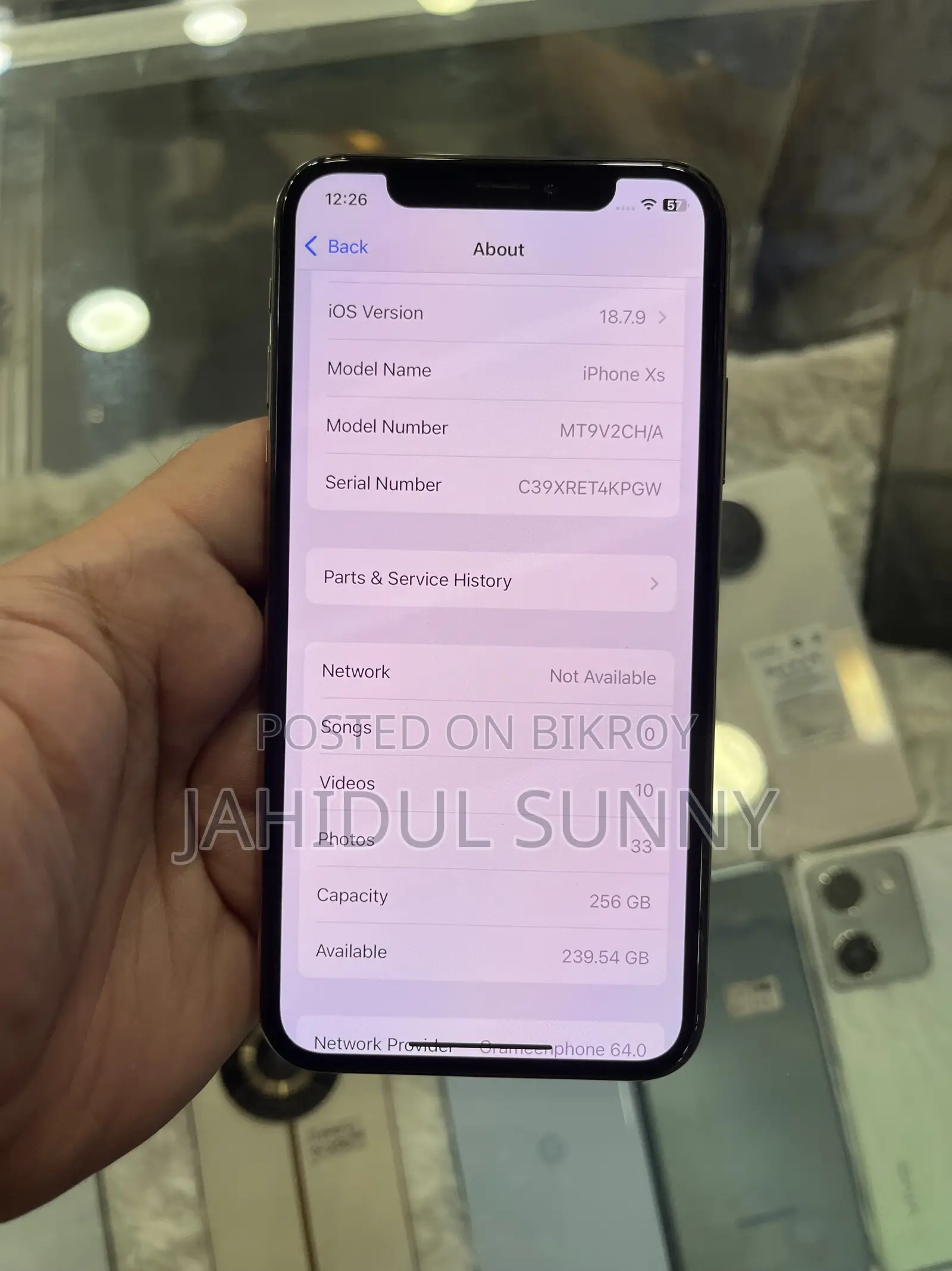 Apple iPhone XS 256 GB Gold