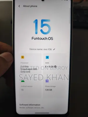 Vivo Y36 128 GB Gold