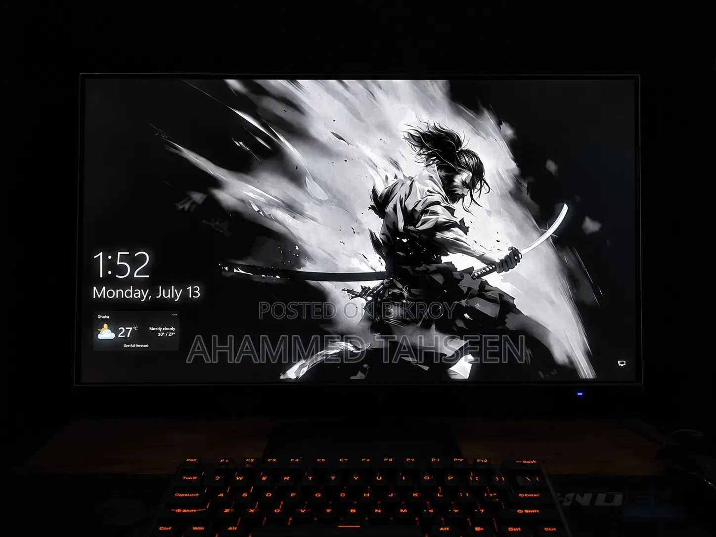 Gaming Monitor (1080p 320Hz) Thunderobot Cf25f300-W 24.5 Inch Fast IPS