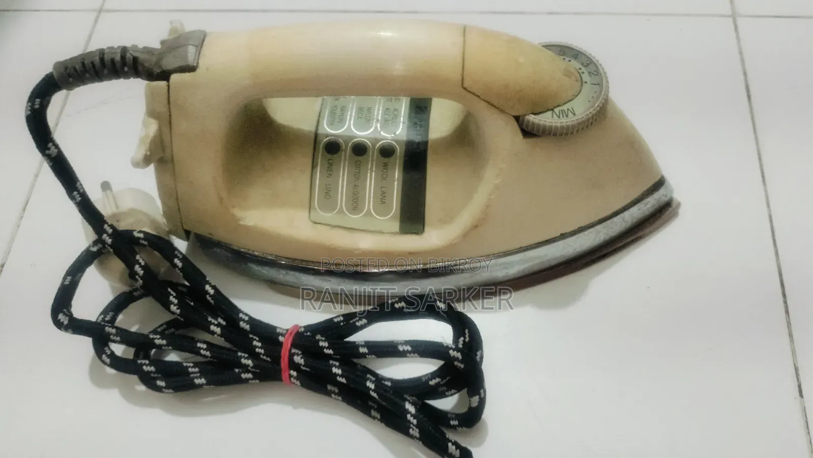 মিয়াকো অটোমেটিক আয়রন Ei-135, 220v, 50-60hz, 1200w.
