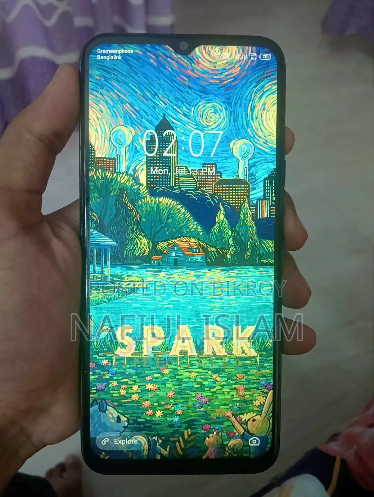 Tecno Spark 8C 64 GB Black