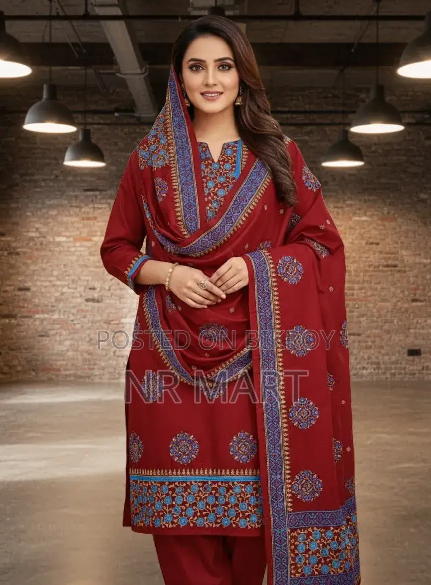 Premium Block Print Three-Piece