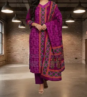 Premium Block Print Three-Piece