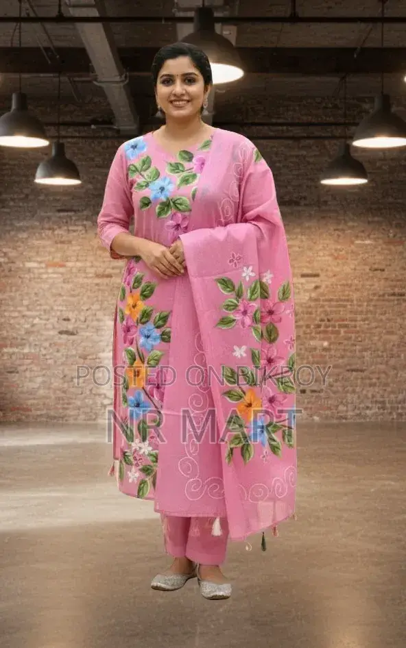 Premium Block Print Three-Piece