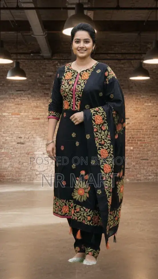 Premium Block Print Three-Piece