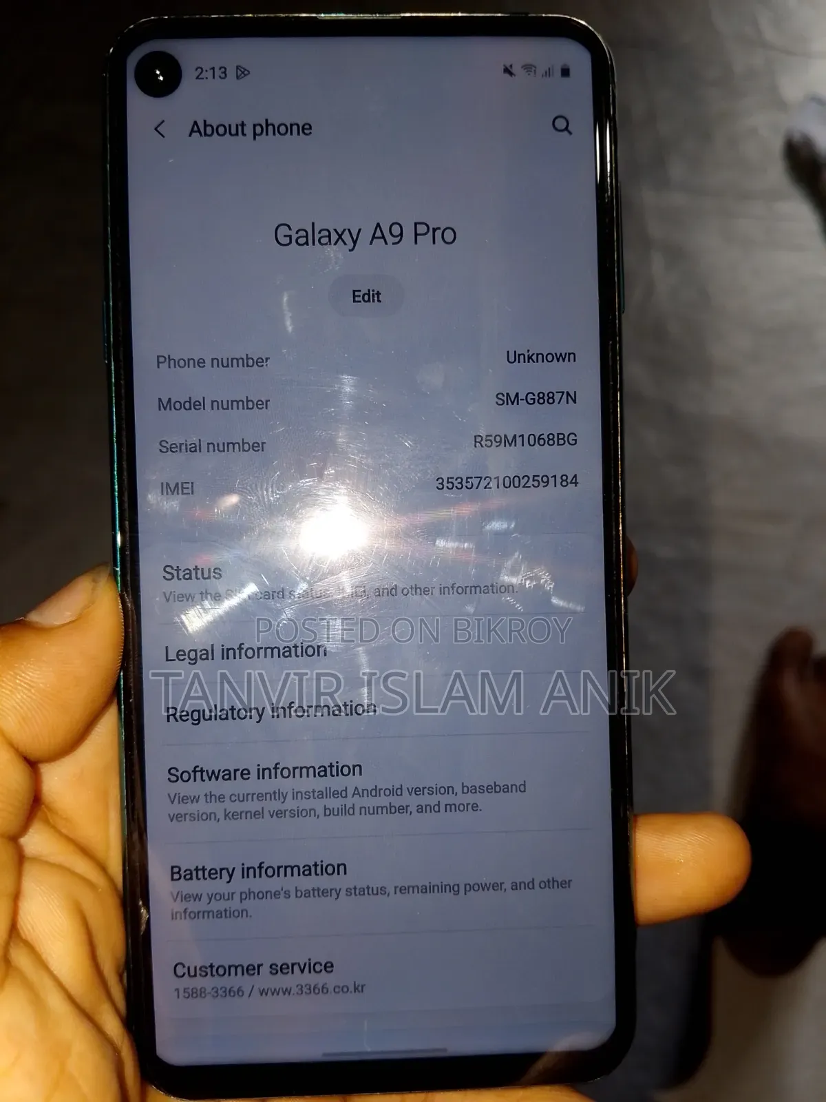 Samsung Galaxy A9 Pro 32 GB Blue
