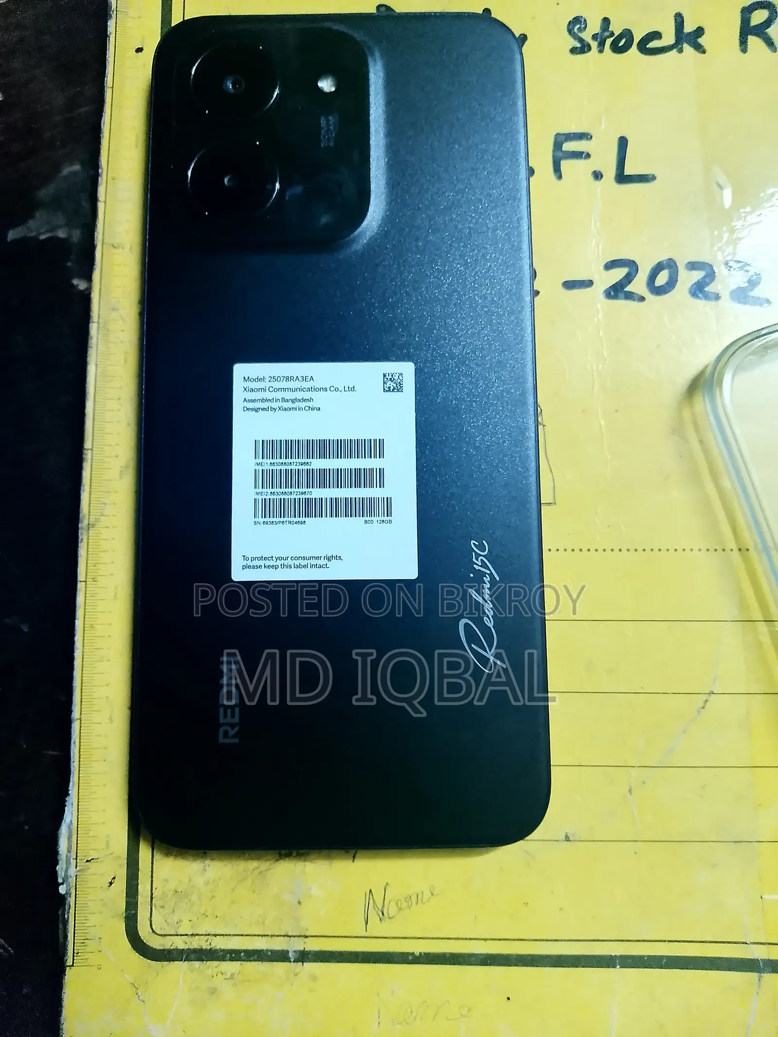 New Xiaomi Redmi 15C 4G 128 GB Black