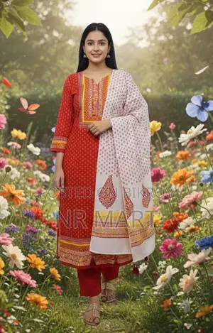 Heritage Block Print Three-Piece