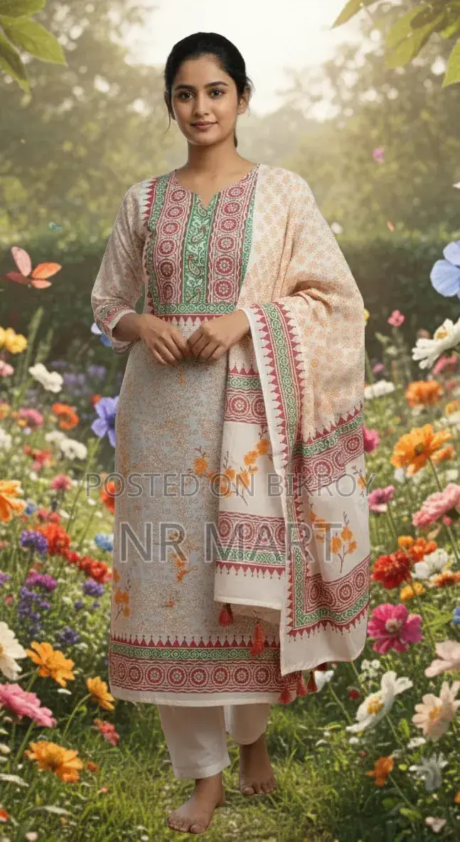 Heritage Block Print Three-Piece