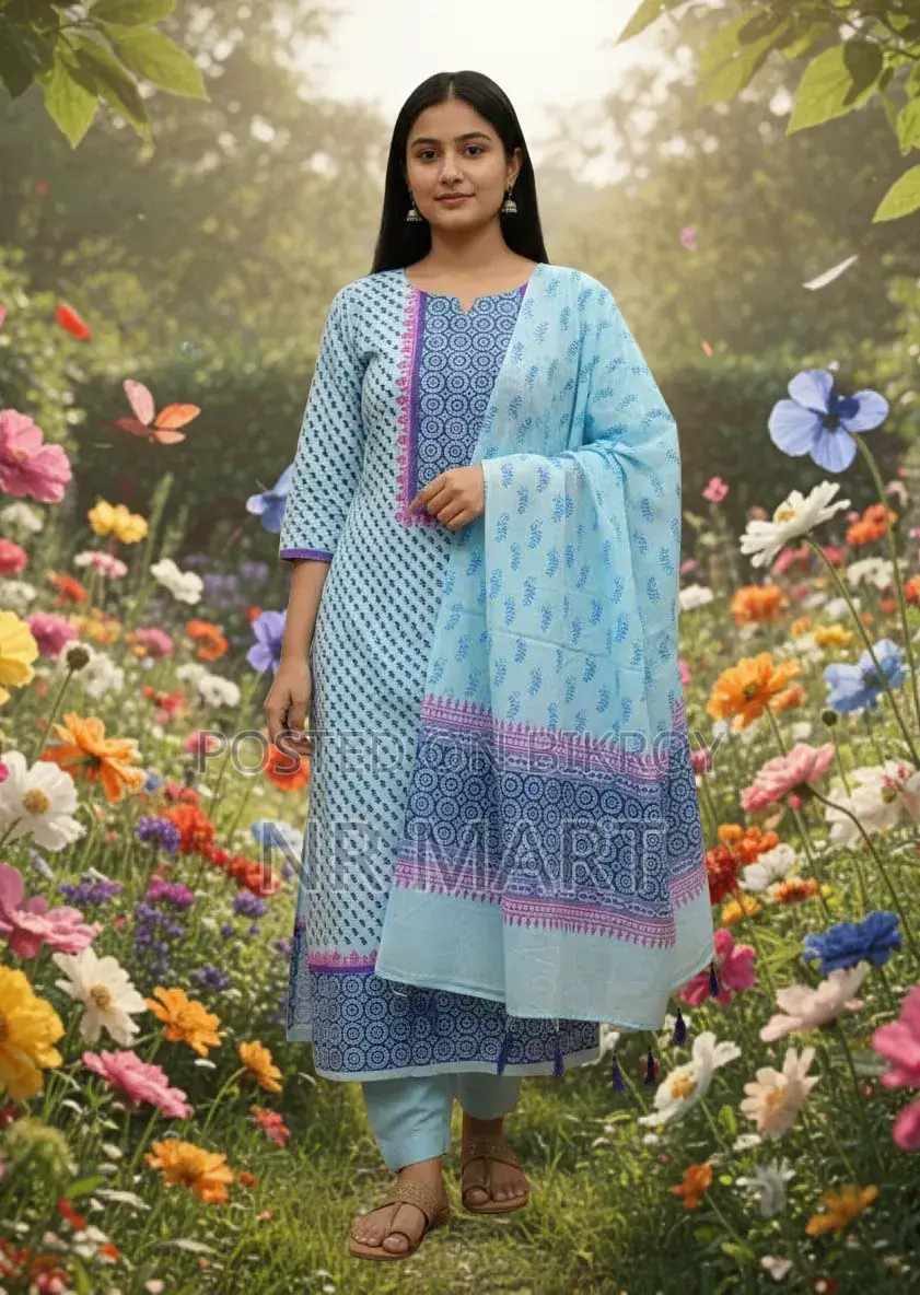 Heritage Block Print Three-Piece