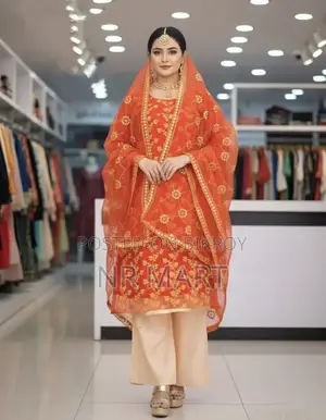 Premium Organza Three-Piece