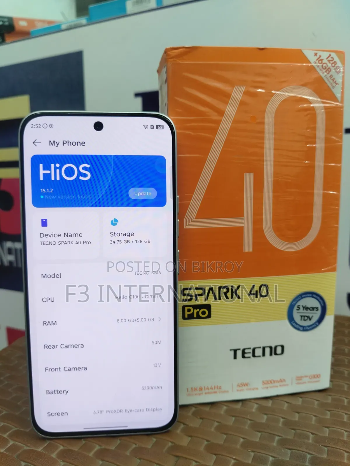Tecno Spark 40 Pro 128 GB Black