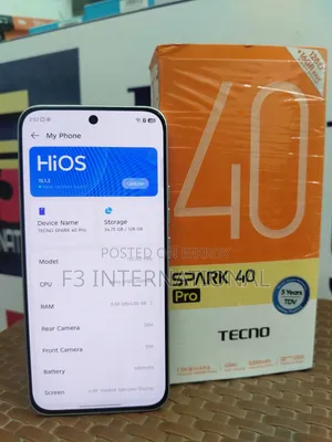 Tecno Spark 40 Pro 128 GB Black