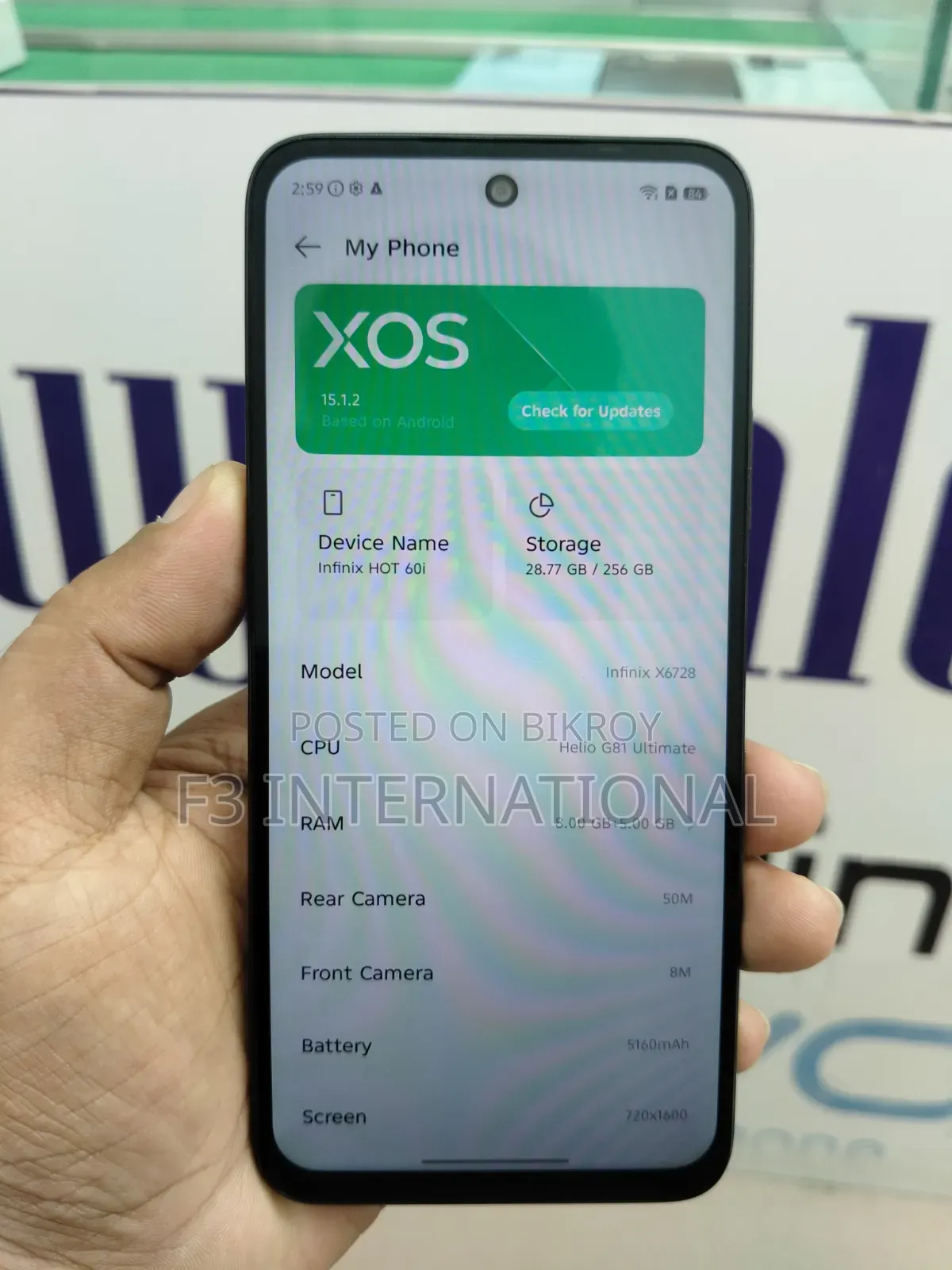 Infinix Hot 60i 256 GB Black