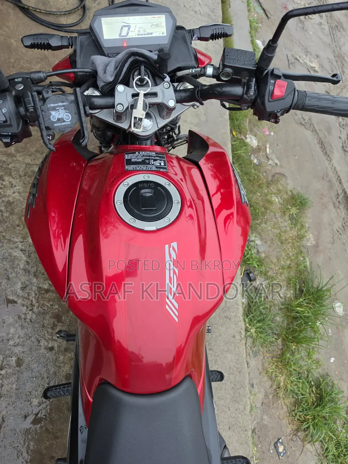 Hero Hunk 150R Xtec 2025 Red