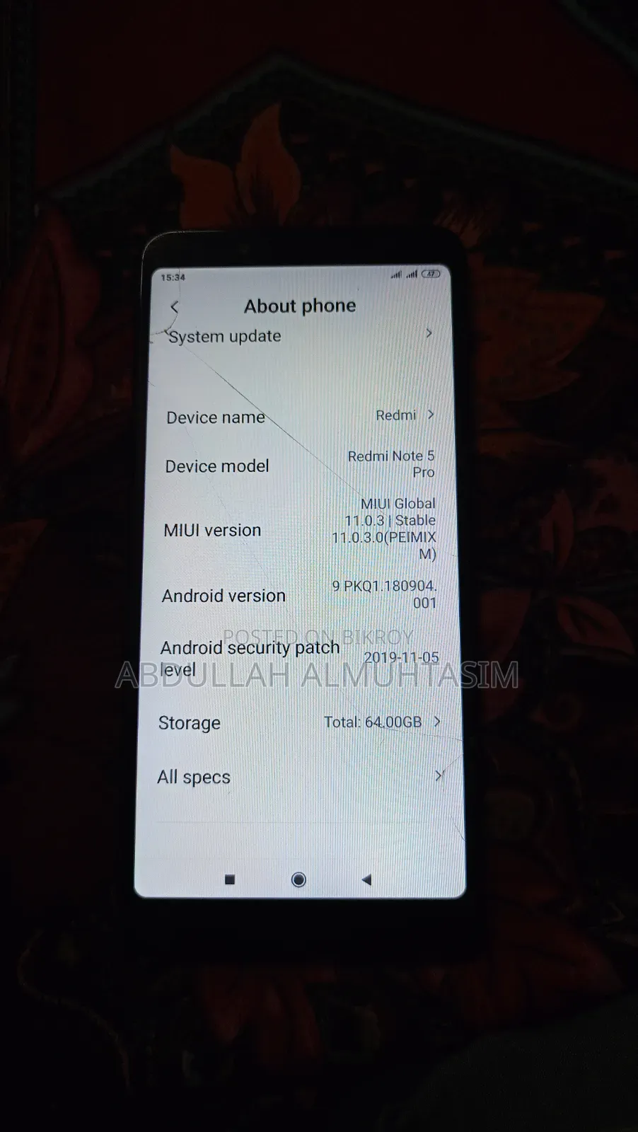 Xiaomi Redmi Note 5 Pro 64 GB Black