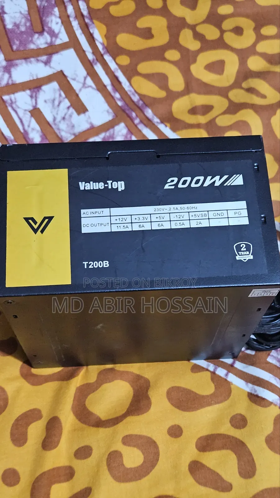 Value-Top 200w Power Supply